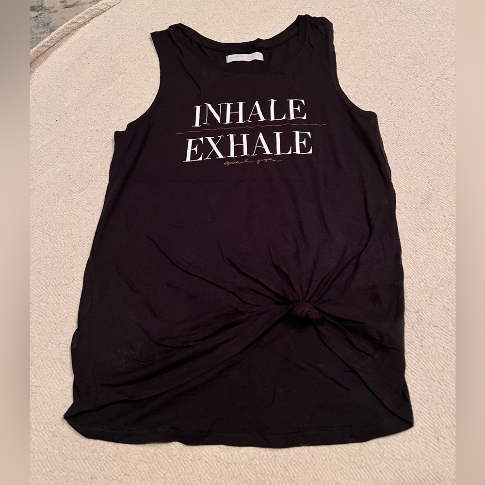 Yoga too “inhale/exhale”